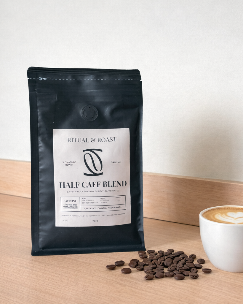 Half-Caff Colombian Blend - Espresso Ground Coffee